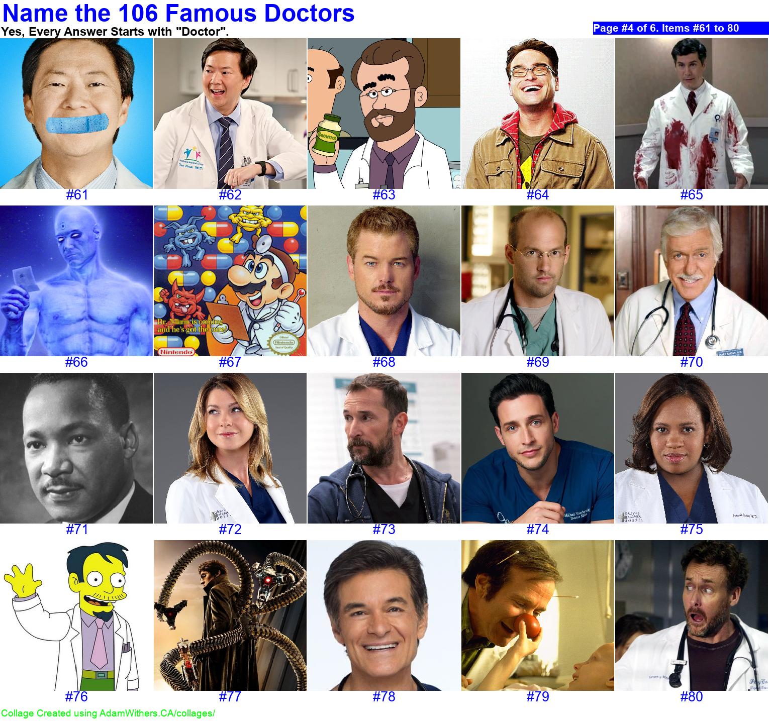 CollageC: guessDoctors Page 4